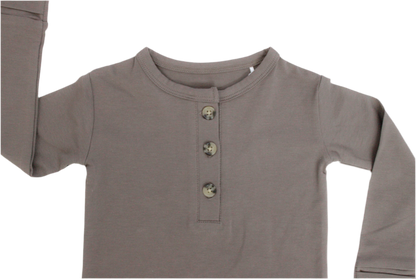 Morel Long Sleeve Henley Romper